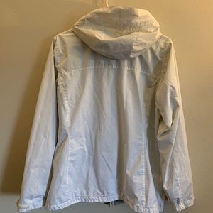 Columbia White Rain Coat Large